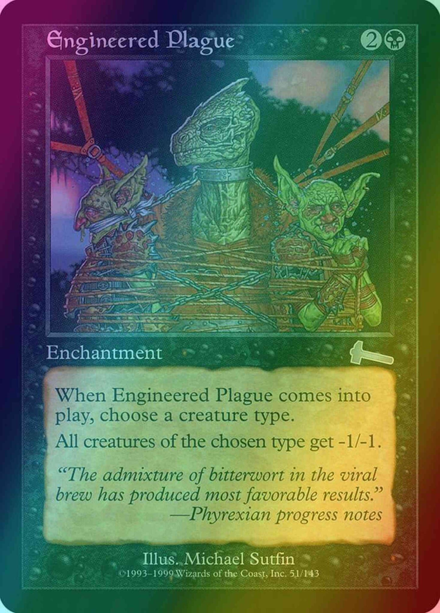 Engineered Plague [51] [Urza's Legacy] [Foil]