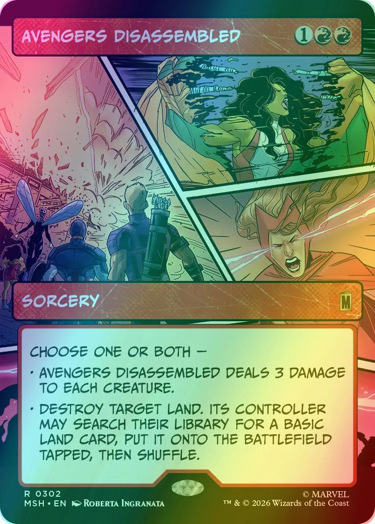 Avengers Disassembled [302] [Panel Panel Showcase] [Marvel Super Heroes] [Foil]