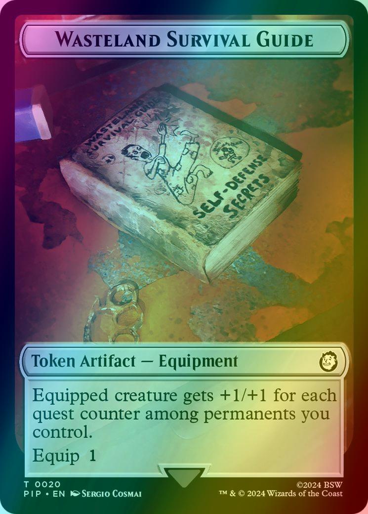 Food Token (13) // Wasteland Survival Guide Token (20) [Fallout: Tokens] [Foil]