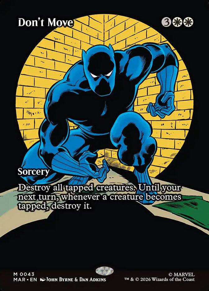 Don't Move [43] [Borderless] [Source Material] [Marvel Universe] [Non-Foil]