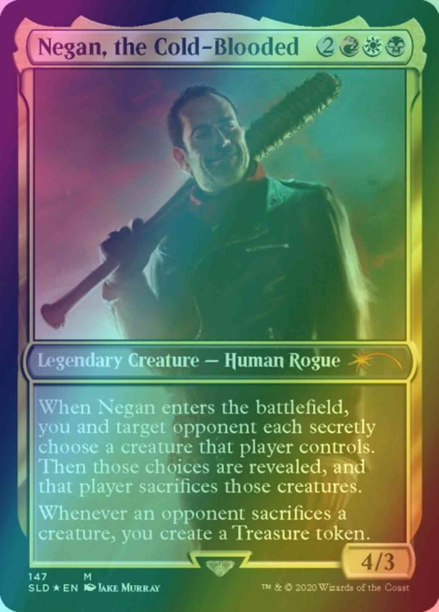 negan card mtg The Walking Dead Negan, the Cold-Blooded (Commander) |