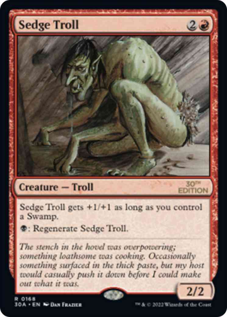 Sedge Troll [168] [30th Anniversary Edition] [Non-Foil]
