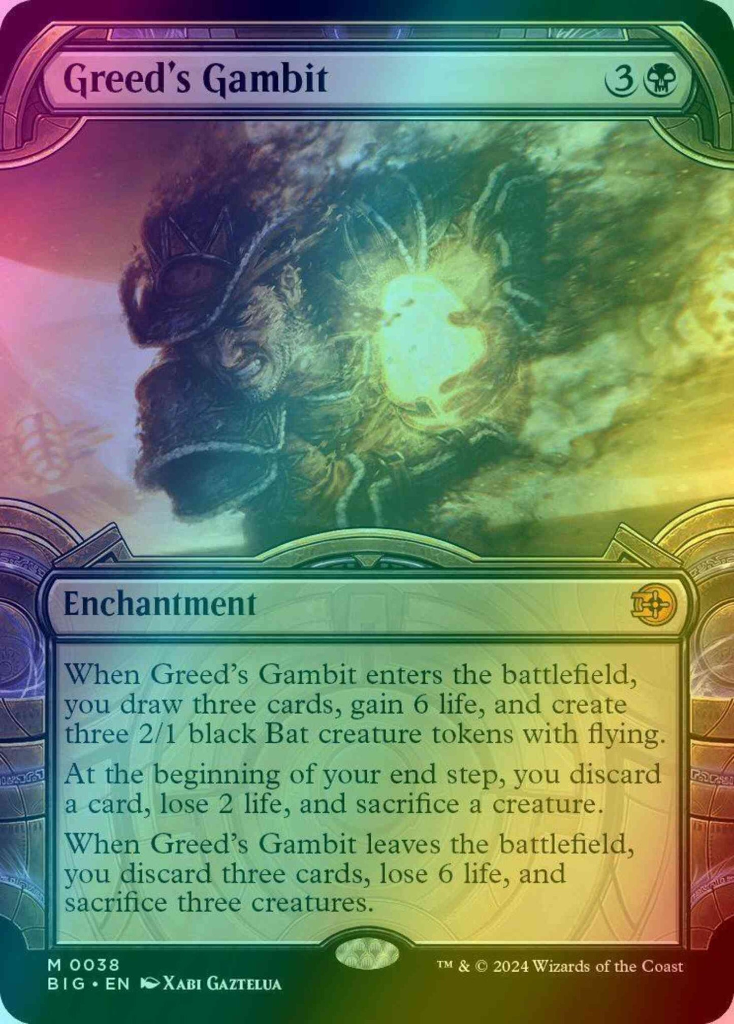 Greed's Gambit [38] [Vault Frame Showcase] [The Big Score] [Foil]