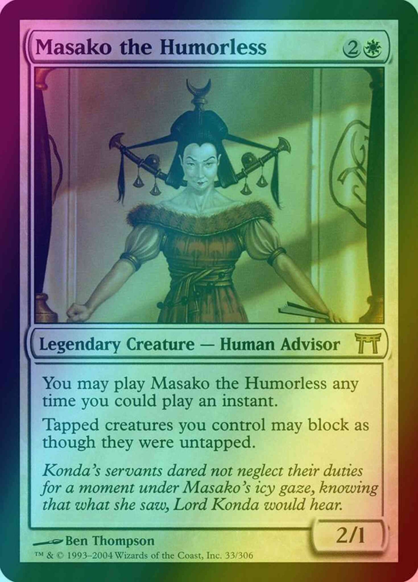 Masako the Humorless [33] [Champions of Kamigawa] [Foil]