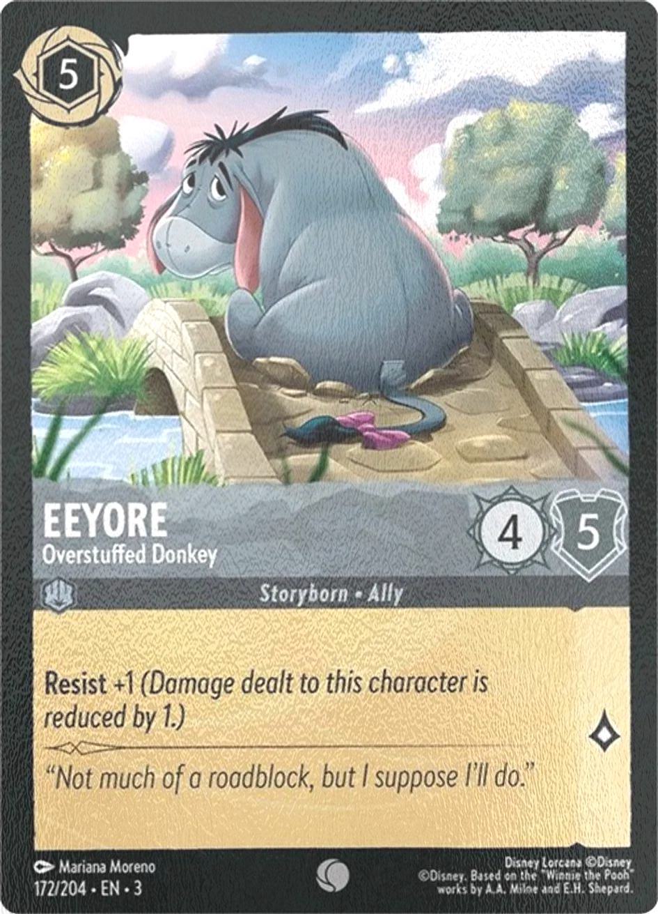 Eeyore - Overstuffed Donkey - 172/204 [Into the Inklands] [Cold Foil]