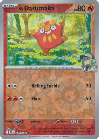 N's Darumaka - 026/159 - Common [sv09-026] [Reverse Holo]
