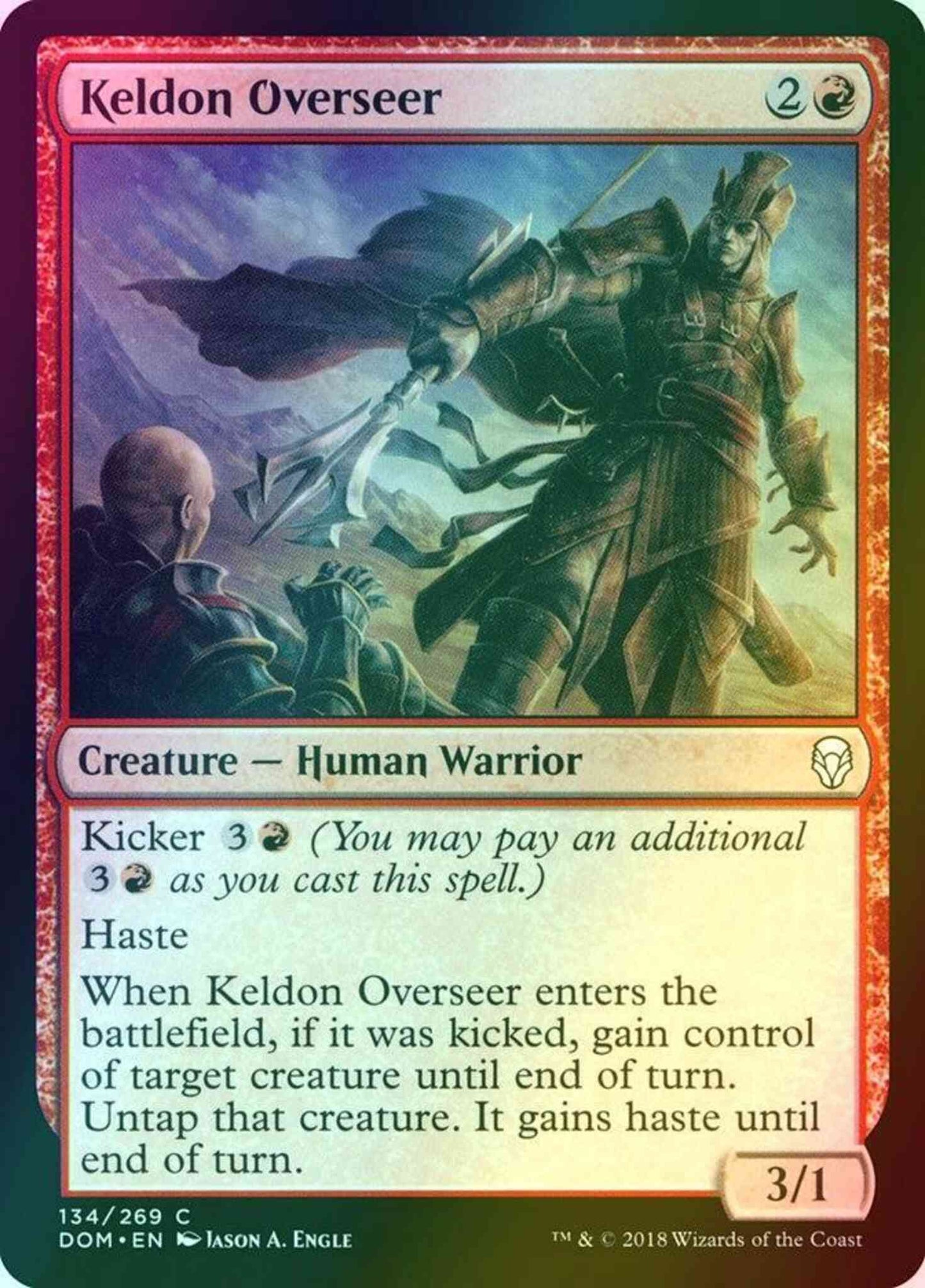 Keldon Overseer [134] [Dominaria] [Foil]
