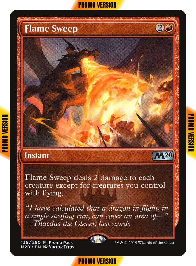 Flame Sweep [139] [Core Set 2020 Promos] [Non-Foil]