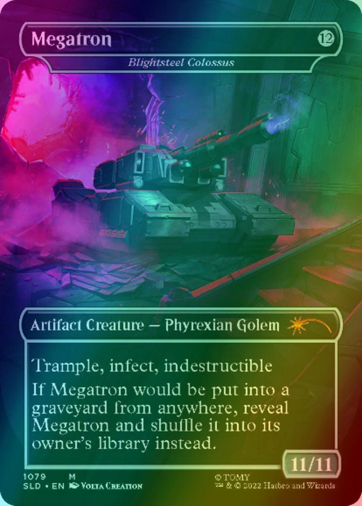 Megatron - Blightsteel Colossus // Megatron - Blightsteel Colossus [1079] [Borderless] [Transformers: Prime Vs. Megatron] [Secret Lair Drop] [Foil]