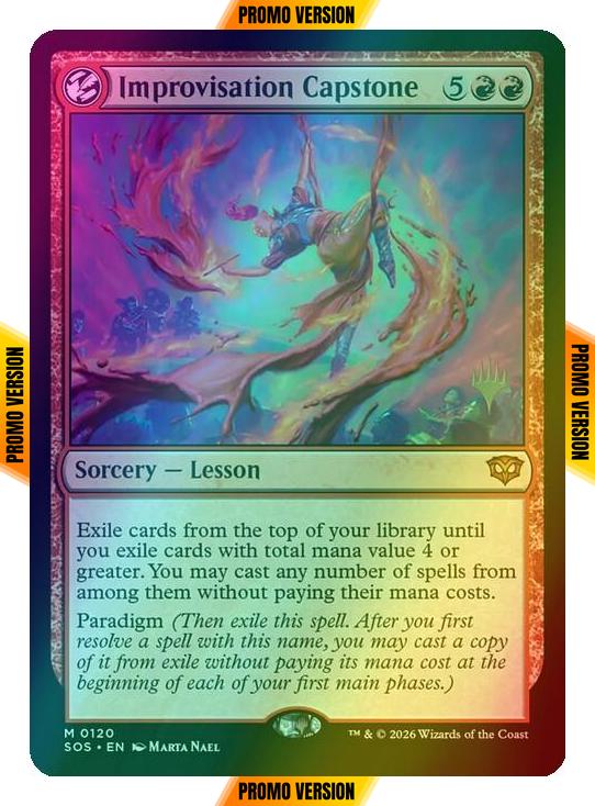 Improvisation Capstone [120p] [Promo Pack] [Secrets of Strixhaven Promos] [Foil]