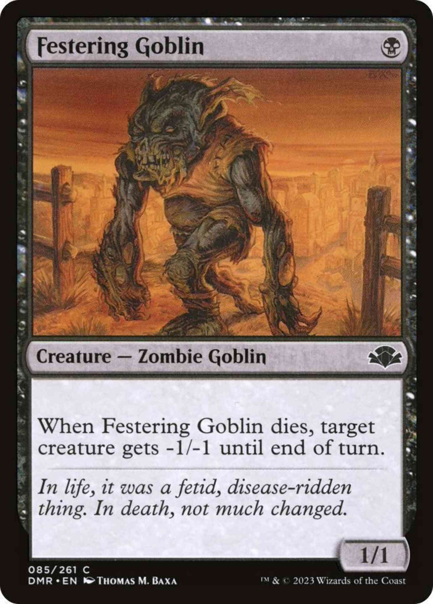 Festering Goblin [85] [Dominaria Remastered] [Non-Foil]
