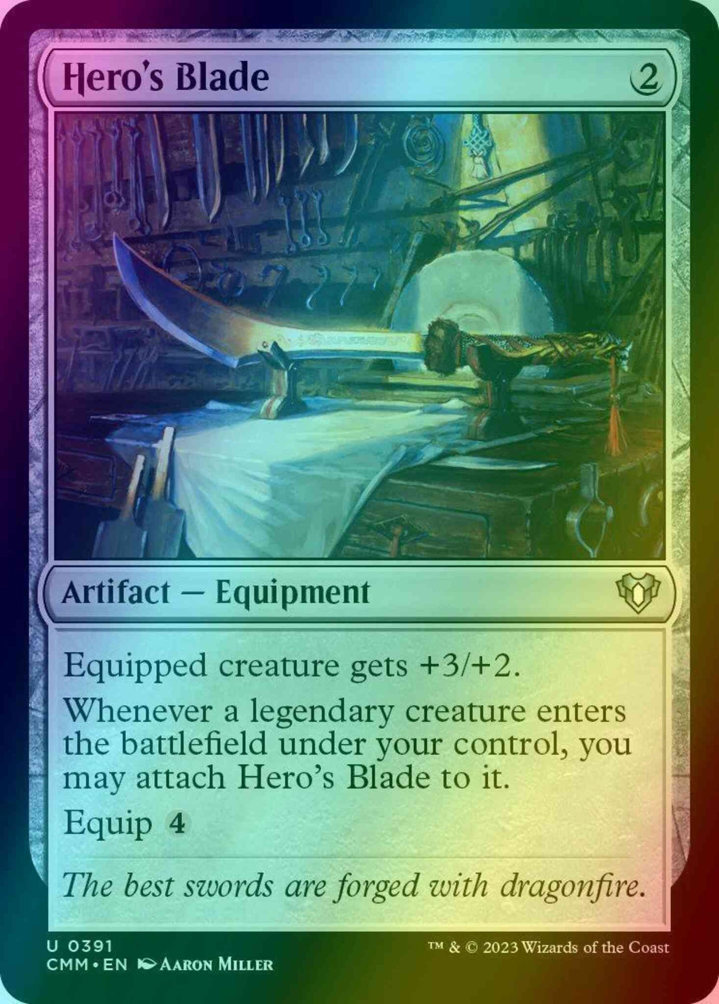 Hero's Blade [391] [Commander Masters] [Foil]