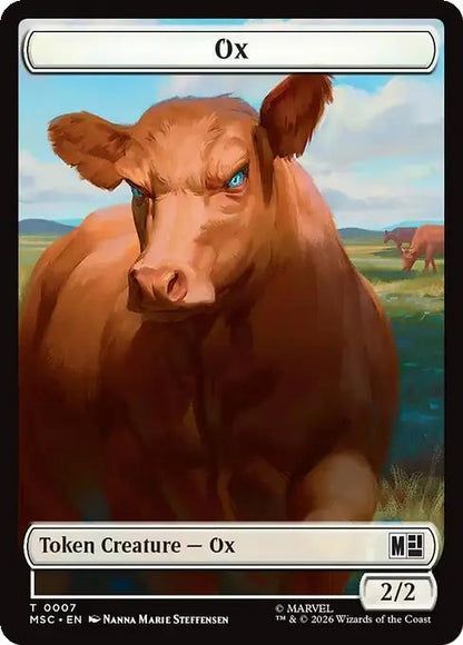Construct Token (14) // Ox Token (07) [Marvel Super Heroes: Commander: Tokens] [Non-Foil]