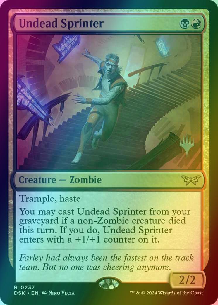 Undead Sprinter [237p] [Promo Pack] [Duskmourn: House of Horror: Promos] [Foil]