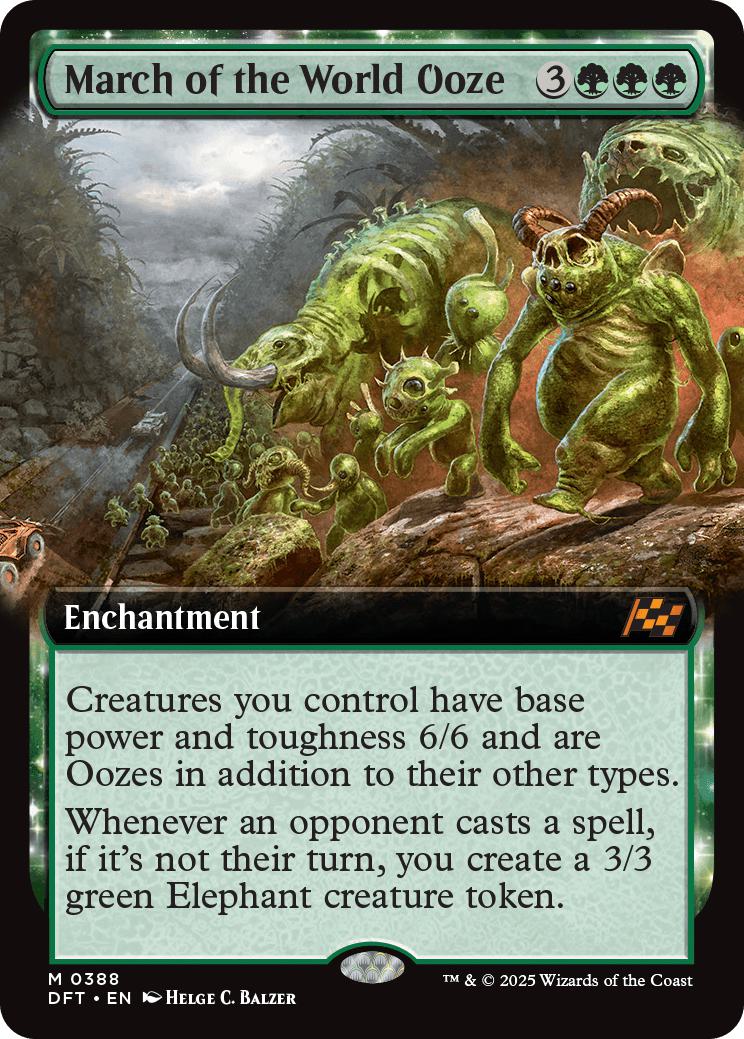March of the World Ooze [388] [Extended Art] [Aetherdrift] [Foil]