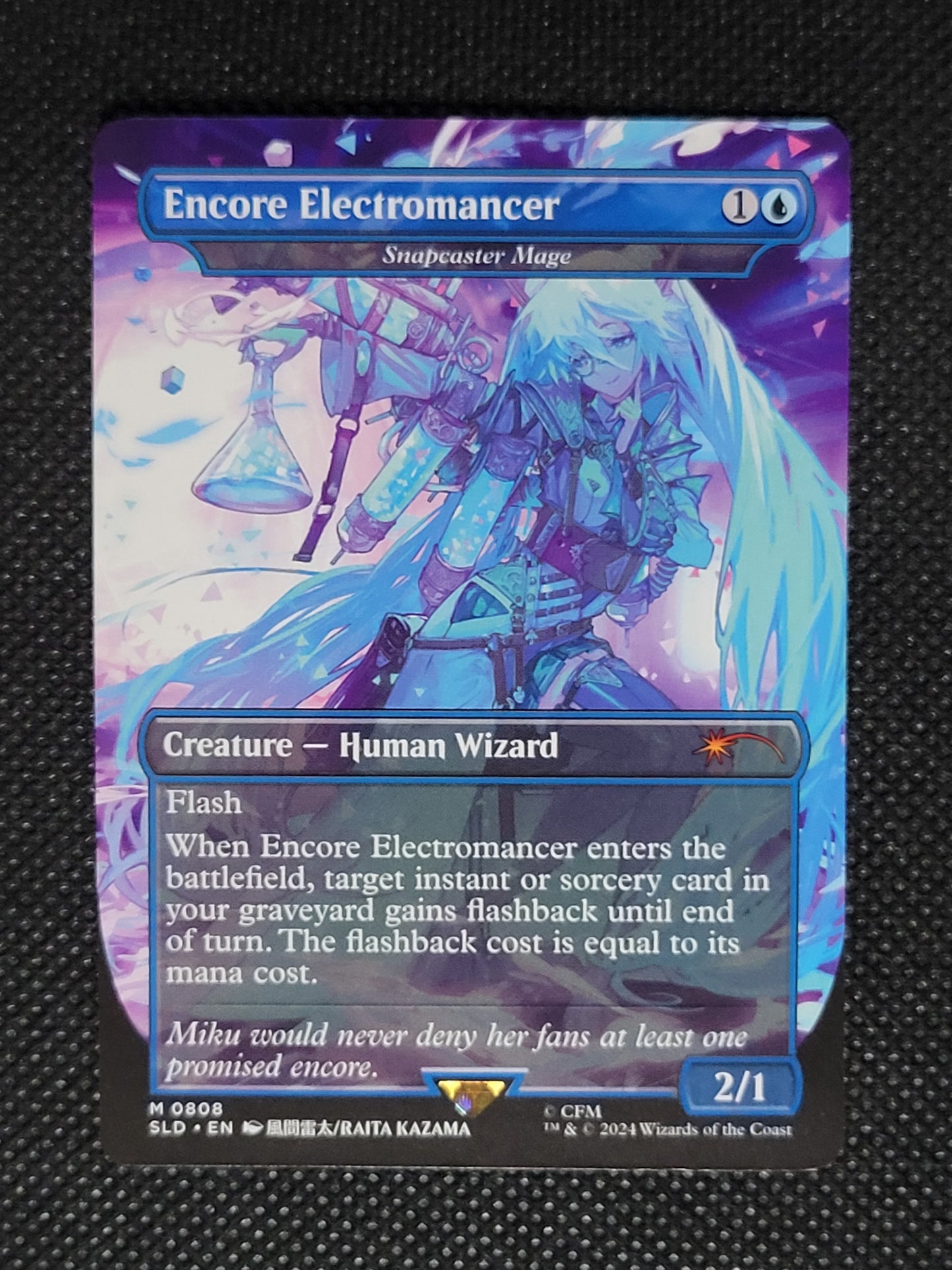 Encore Electromancer - Snapcaster Mage — Borderless|Hatsune Miku: Sakura Superstar — ID 19788