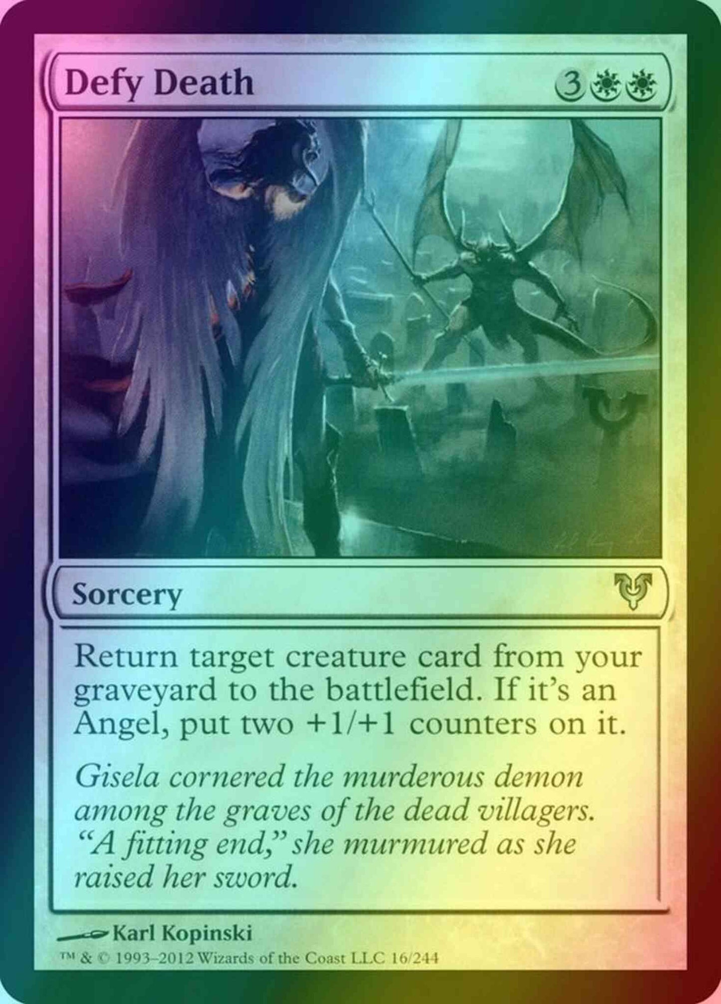 Defy Death [16] [Avacyn Restored] [Foil]