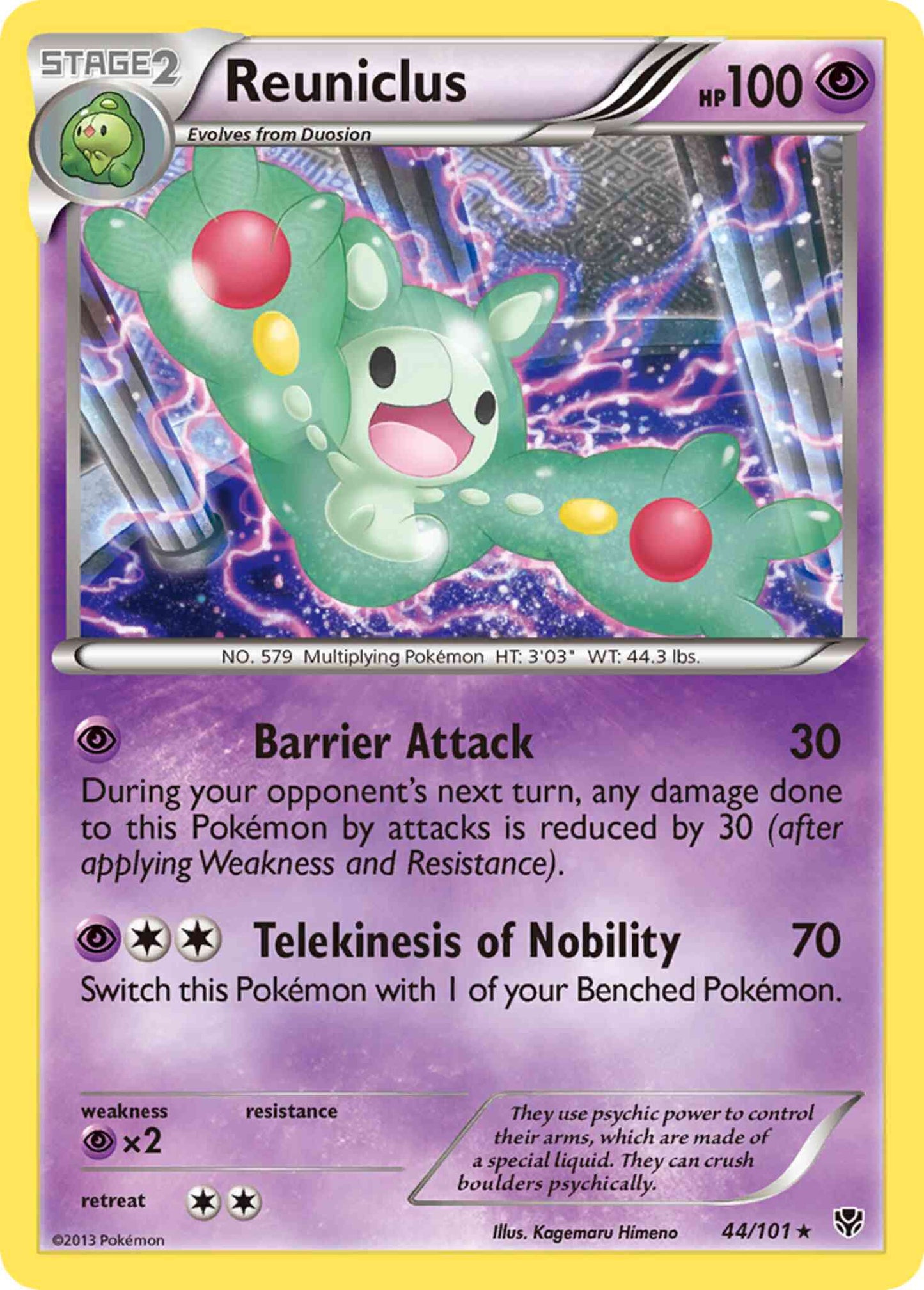 Reuniclus - 44/101 - Rare [bw10-44] [Reverse Holo]