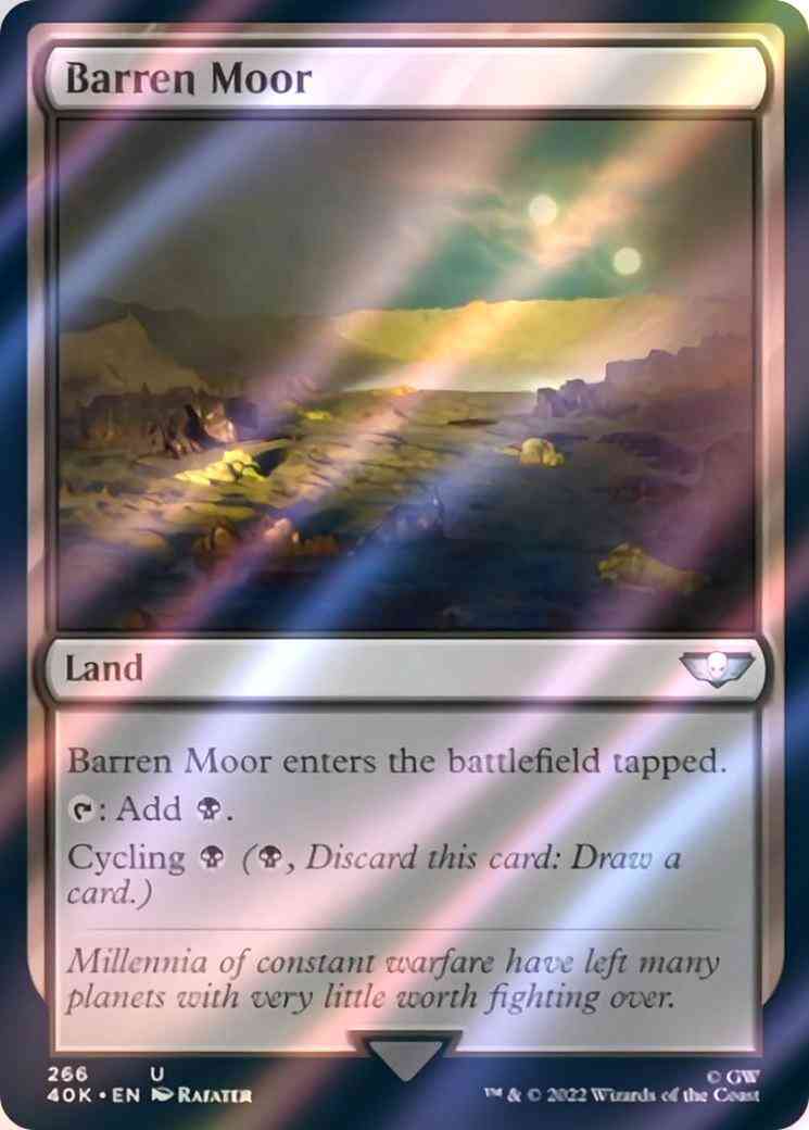 Barren Moor [266] [Universes Beyond: Warhammer 40,000] [Surge Foil]