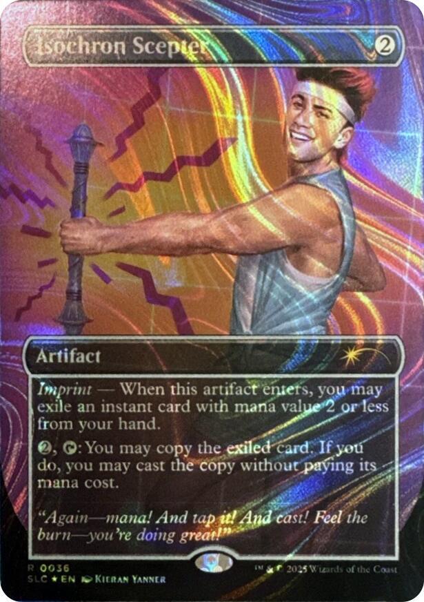 Isochron Scepter [0036] [Borderless] [Encyclopedia of Magic] [Secret Lair Countdown] [Halo Foil]