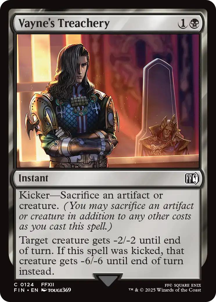 Vayne's Treachery [124] [FINAL FANTASY] [Non-Foil]
