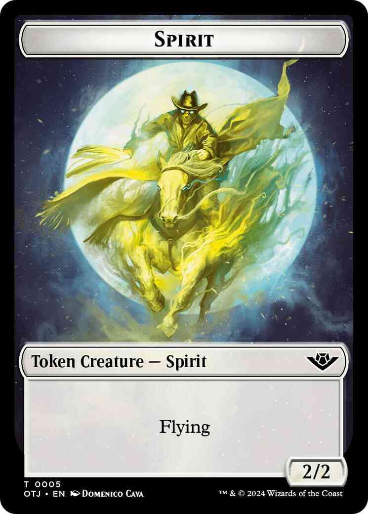 Spirit Token [05] [Outlaws of Thunder Junction: Tokens] [Non-Foil]