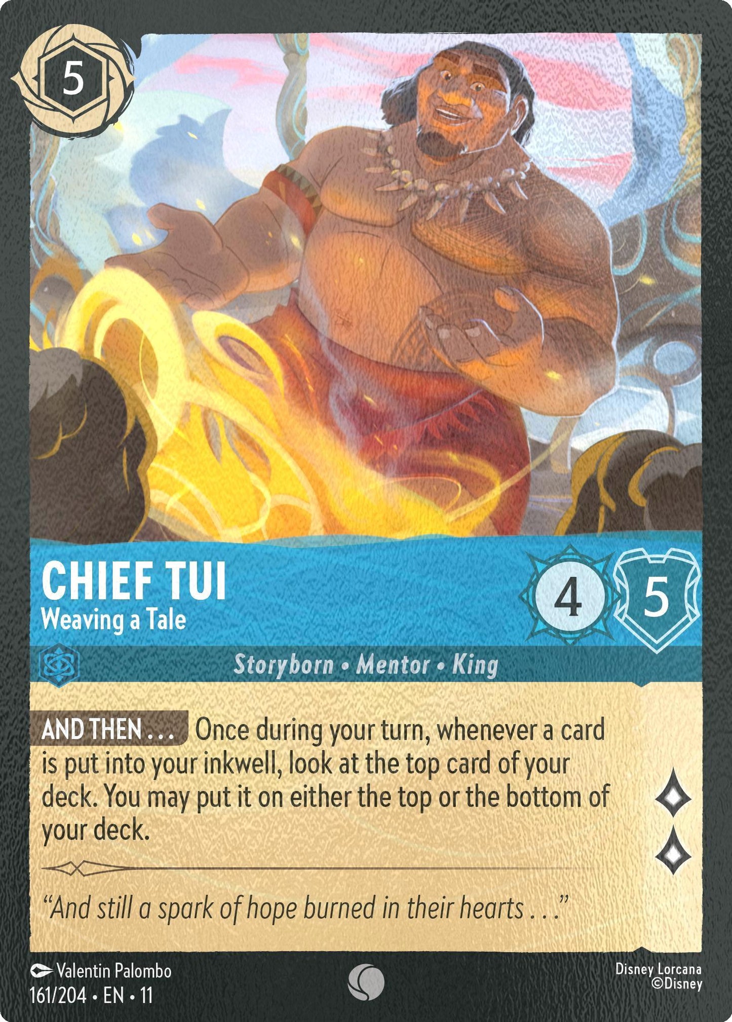 Chief Tui - Weaving a Tale - 161/204 [Winterspell] [Cold Foil]