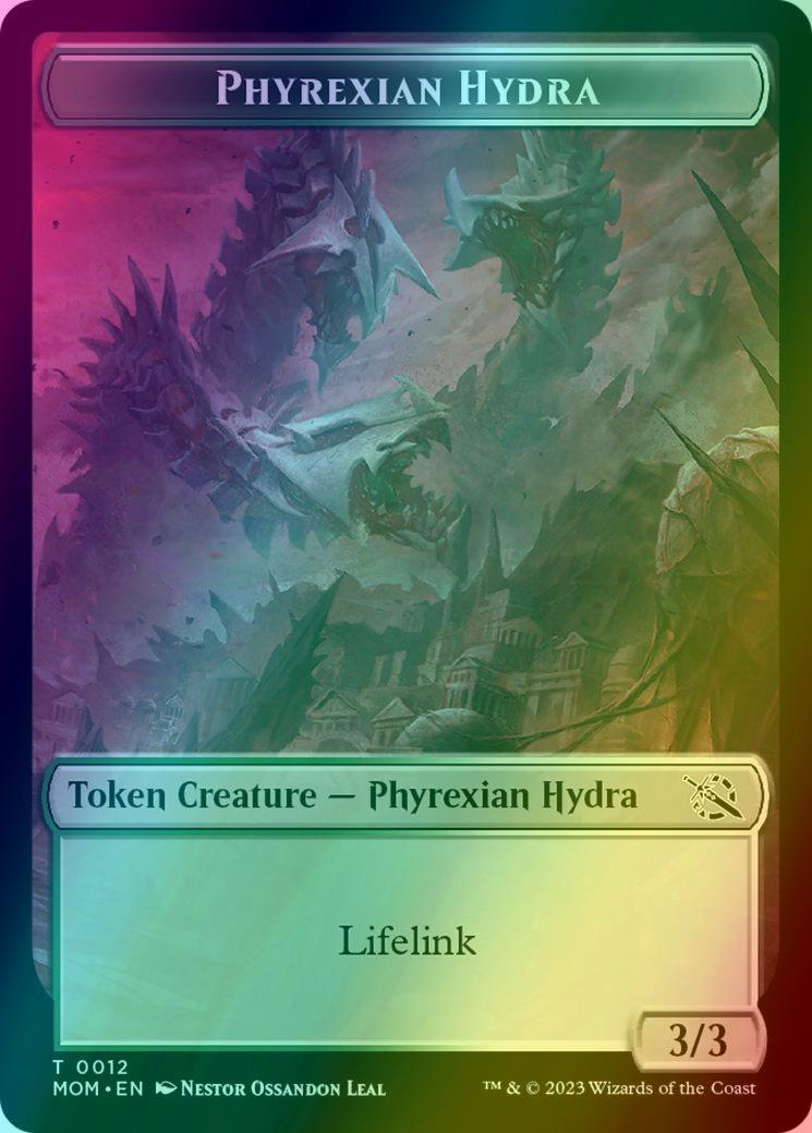 Elemental Token (02) // Phyrexian Hydra Token (12) [Multiverse Legends: Tokens] [Foil]