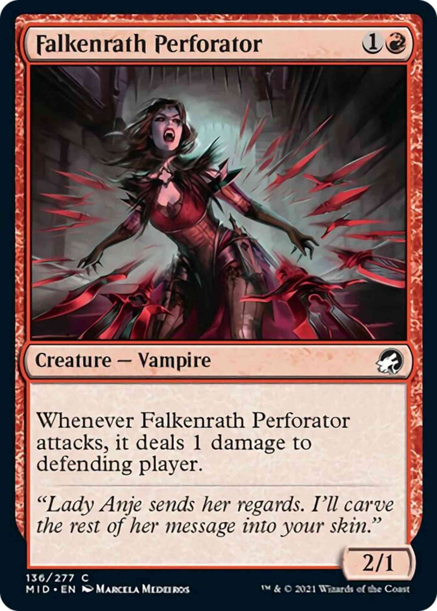Falkenrath Perforator [136] [Innistrad: Midnight Hunt] [Non-Foil]