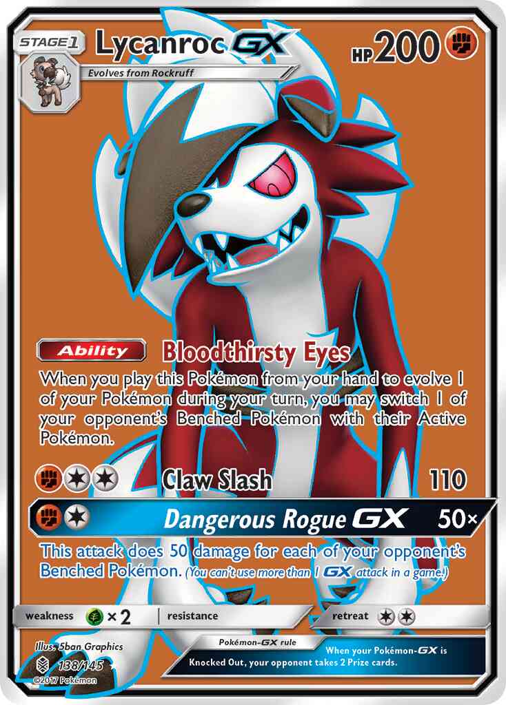 Lycanroc-GX - 138/145 - Rare Ultra [sm2-138] [Ultra]