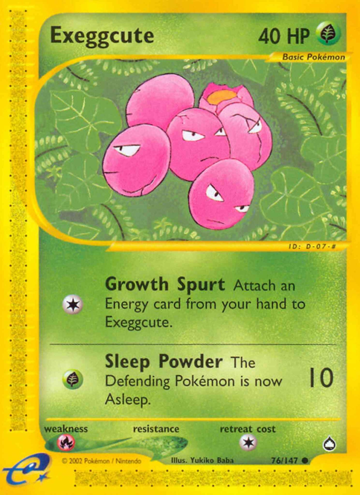 Exeggcute - 76/147 - Common [ecard2-76] [Reverse Holo]