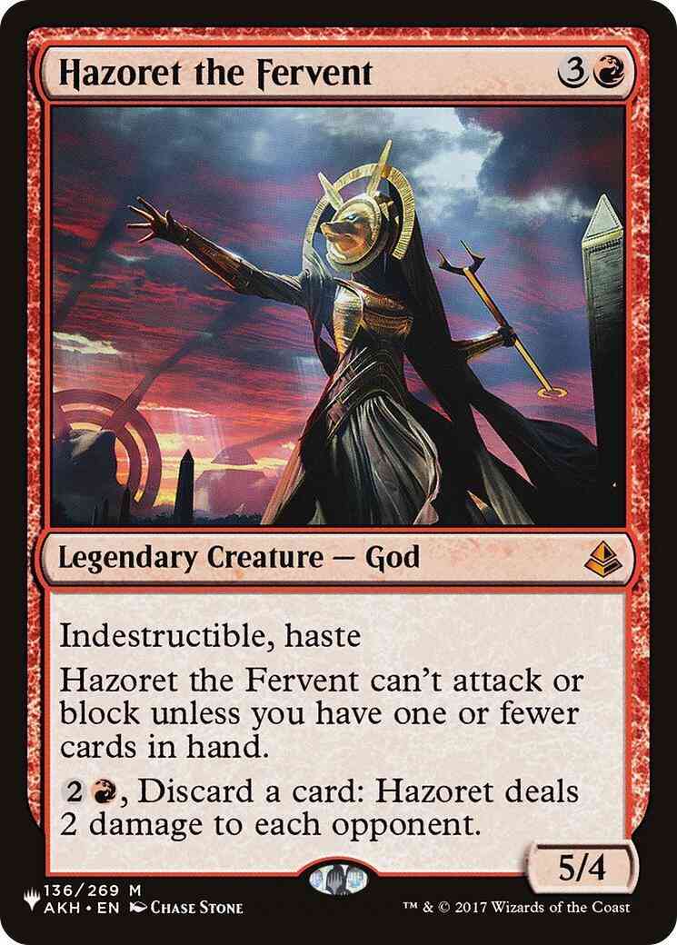 Hazoret the Fervent [AKH-136] [The List] [Non-Foil]