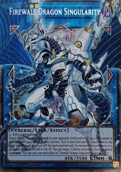 Firewall Dragon Singularity - Extended Art - RA05-EN146 - Starlight Rare - 1st Edition