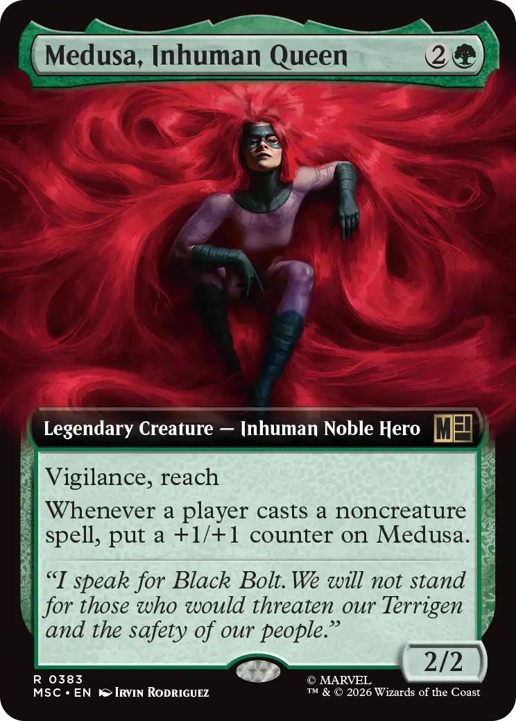 Medusa, Inhuman Queen [383] [Extended Art] [Marvel Super Heroes: Commander] [Non-Foil]