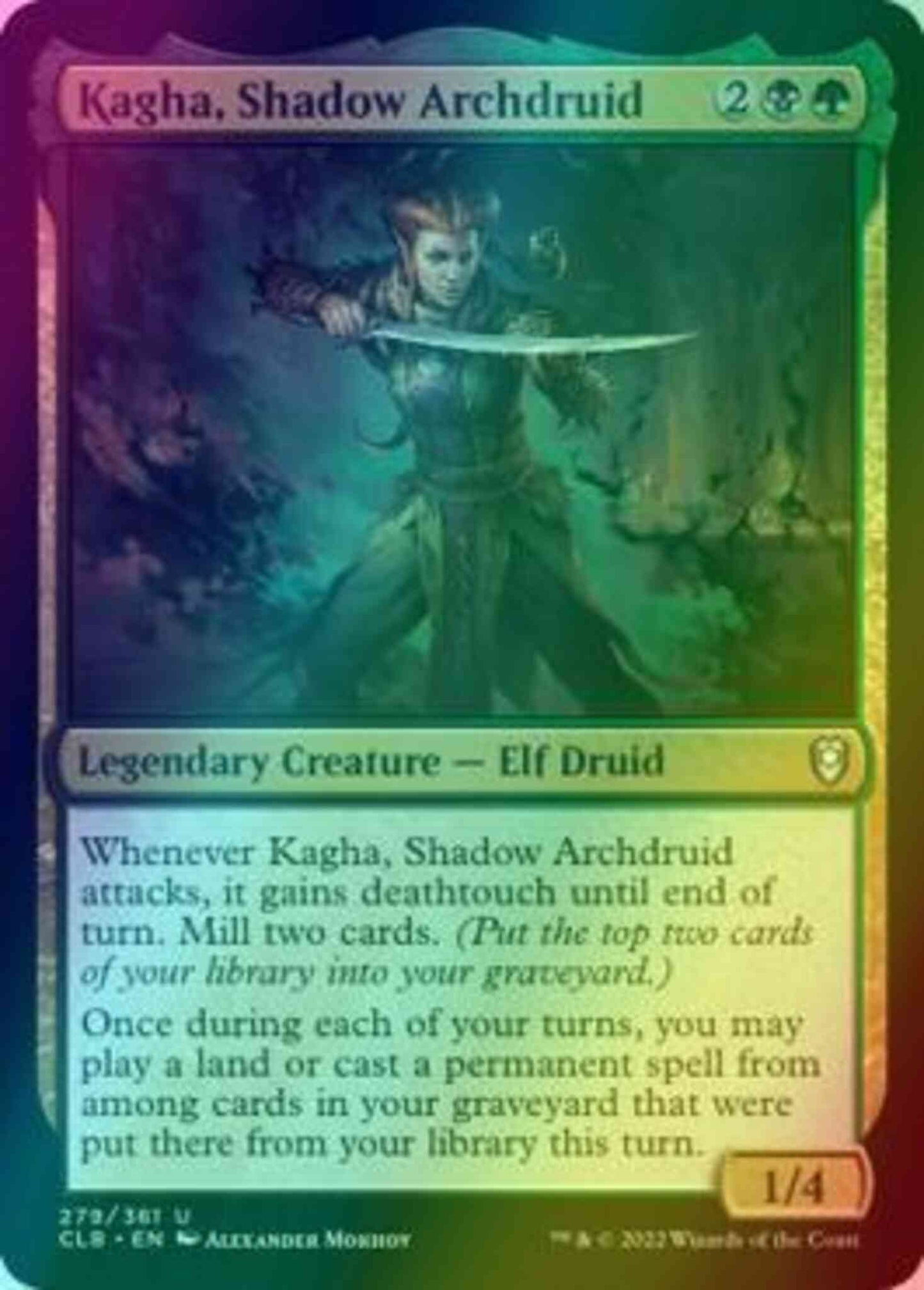 Kagha, Shadow Archdruid [279] [Commander Legends: Battle for Baldur's Gate] [Foil]