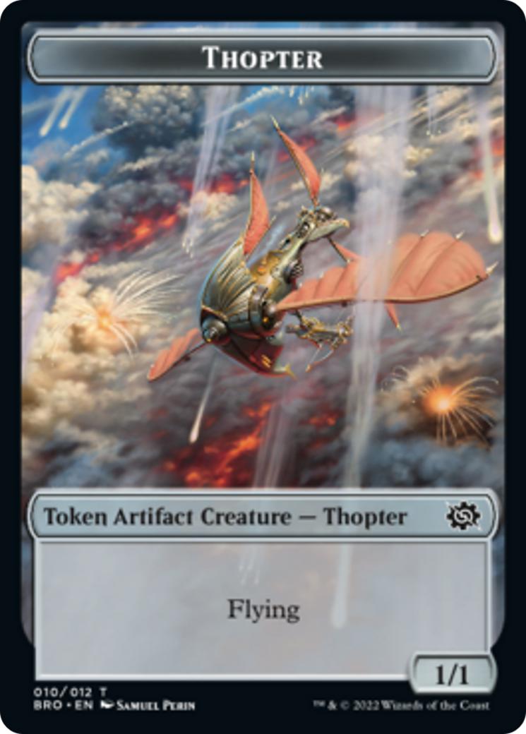 Construct Token (05) // Thopter Token (10) [The Brothers' War: Commander: Tokens] [Non-Foil]