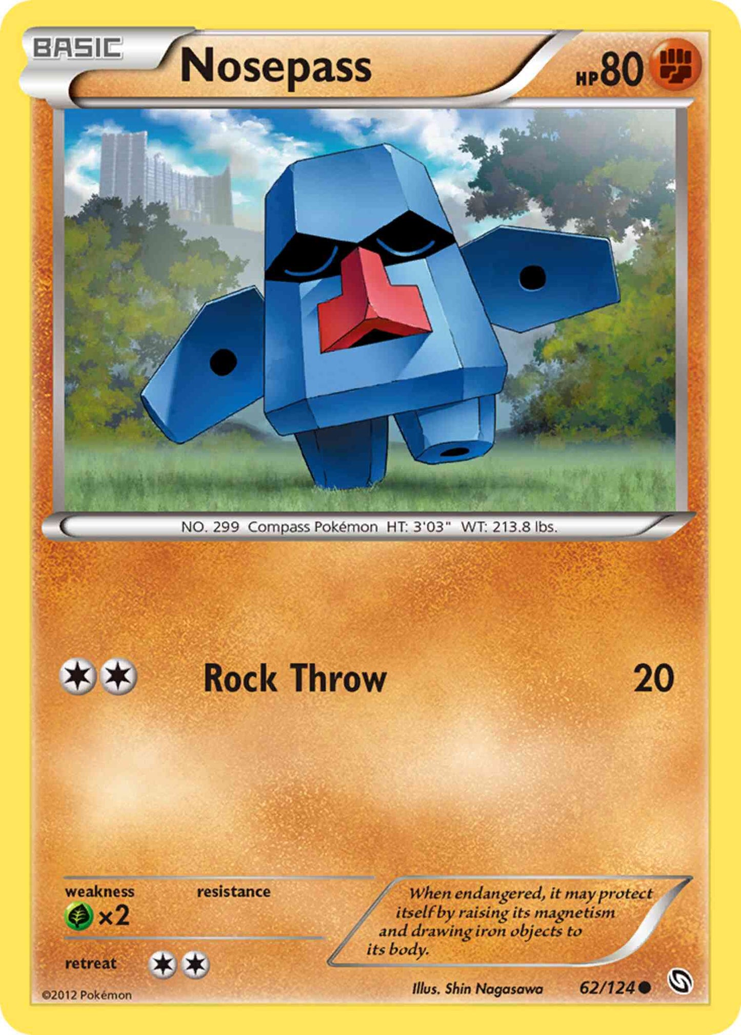 Nosepass - 62/124 - Common [bw6-62] [Non-Holo]