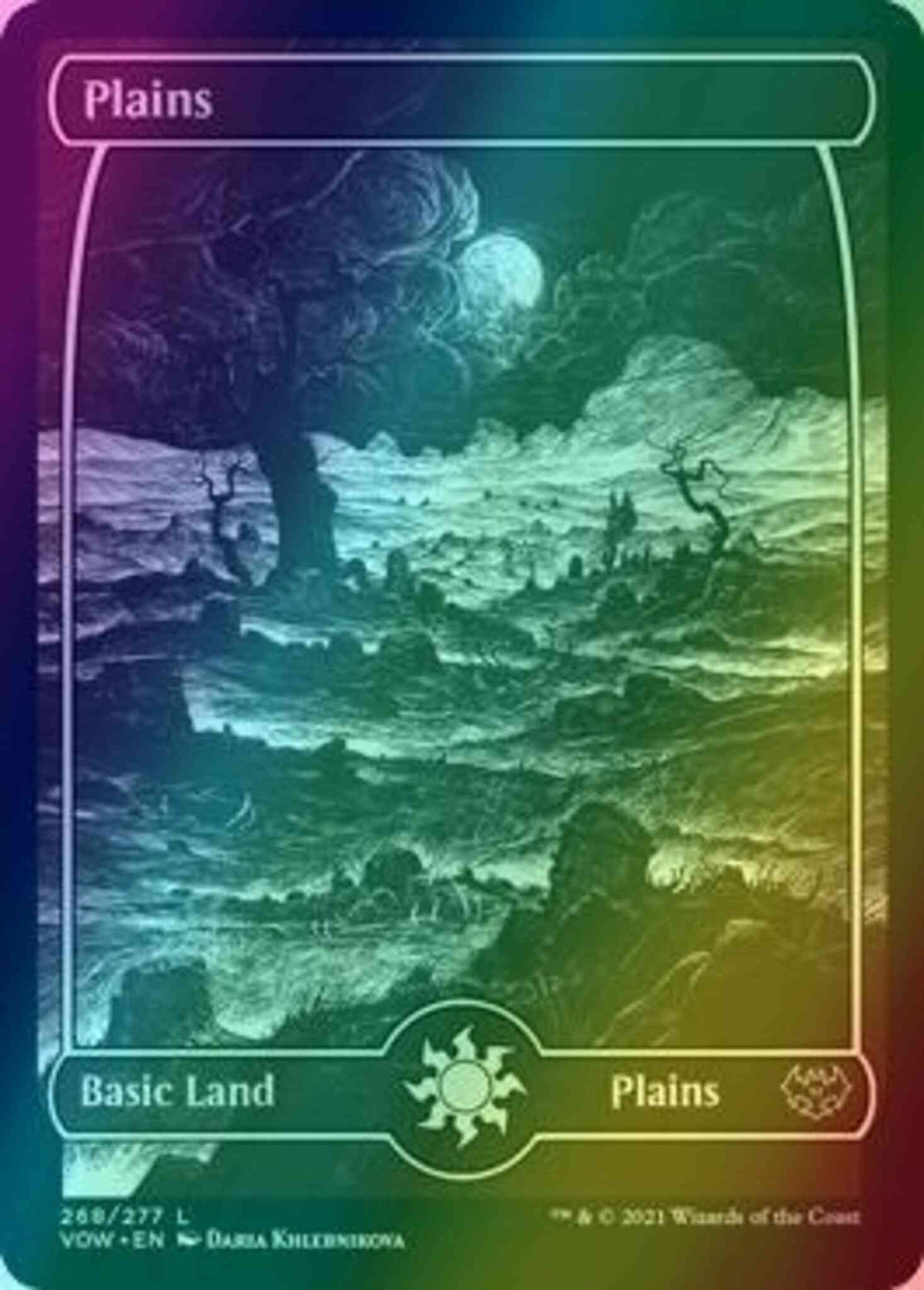 Plains [268] [Eternal Night Showcase] [Innistrad: Crimson Vow] [Foil]