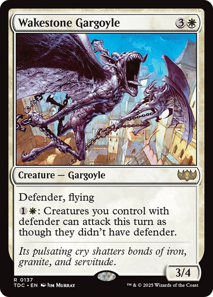 Wakestone Gargoyle [137] [Tarkir: Dragonstorm: Commander] [Non-Foil]