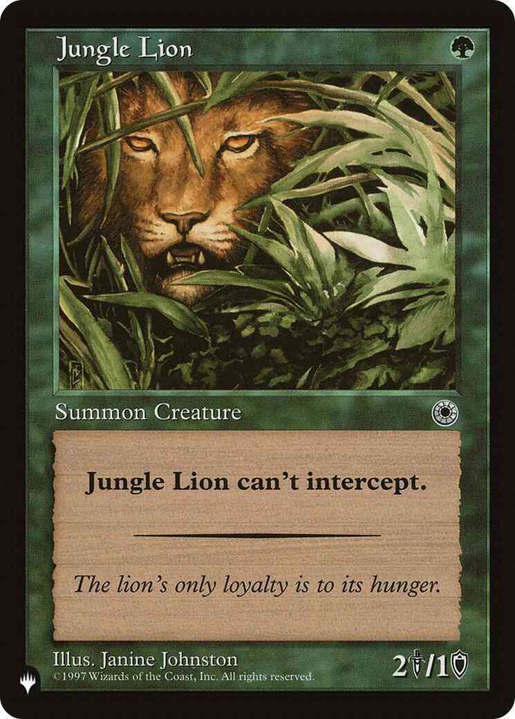 Jungle Lion [POR-171] [The List] [Non-Foil]