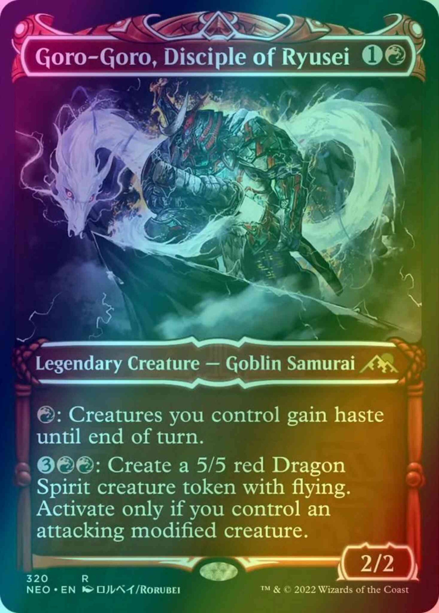 Goro-Goro, Disciple of Ryusei [320] [Samurai Showcase] [Kamigawa: Neon Dynasty] [Foil]