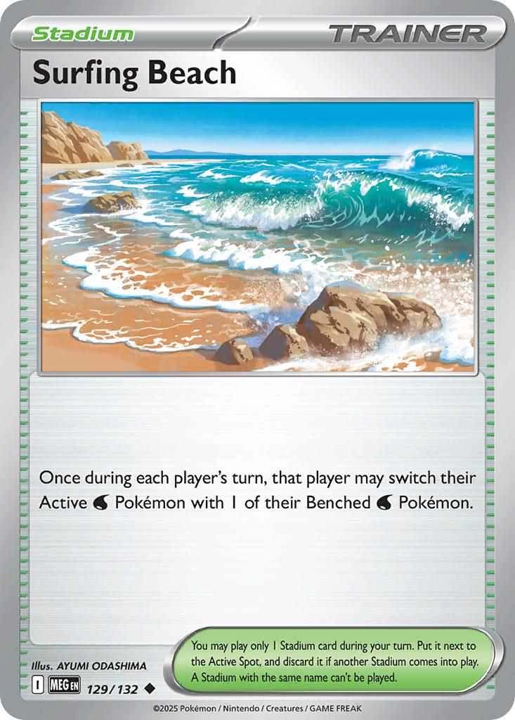 Surfing Beach - 129/132 - Uncommon [me01-129] [Non-Holo]