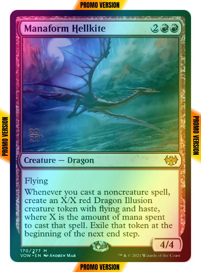 Manaform Hellkite [Prerelease] [170s] [Innistrad: Crimson Vow: Promos] [Foil]