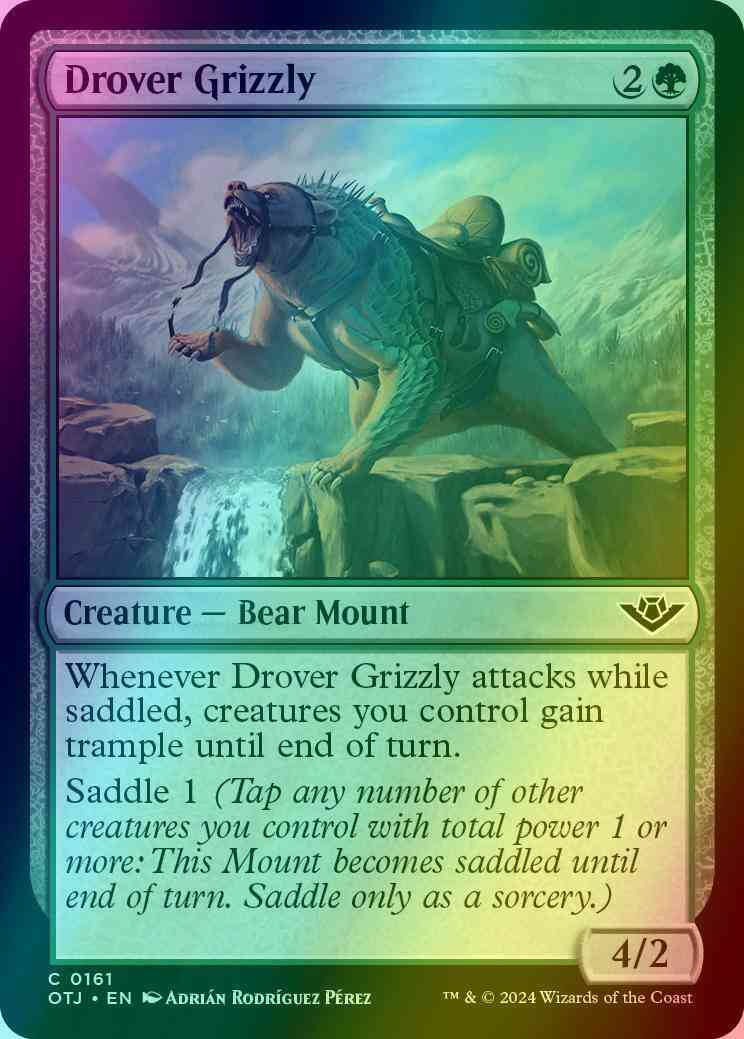 Drover Grizzly [161] [Outlaws of Thunder Junction] [Foil]