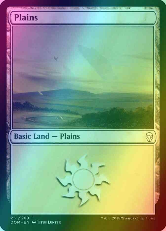 Plains [251] [Dominaria] [Foil]