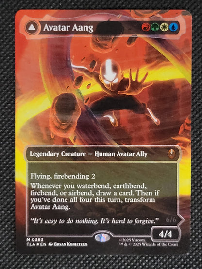 Avatar Aang // Aang, Master of Elements — Borderless|Headliner|Raised Foil — ID 17729
