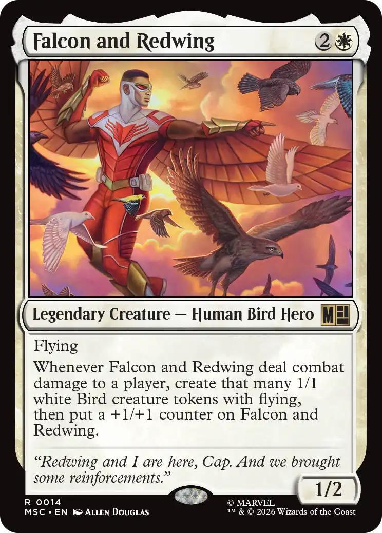 Falcon and Redwing [14] [Marvel Super Heroes: Commander] [Non-Foil]