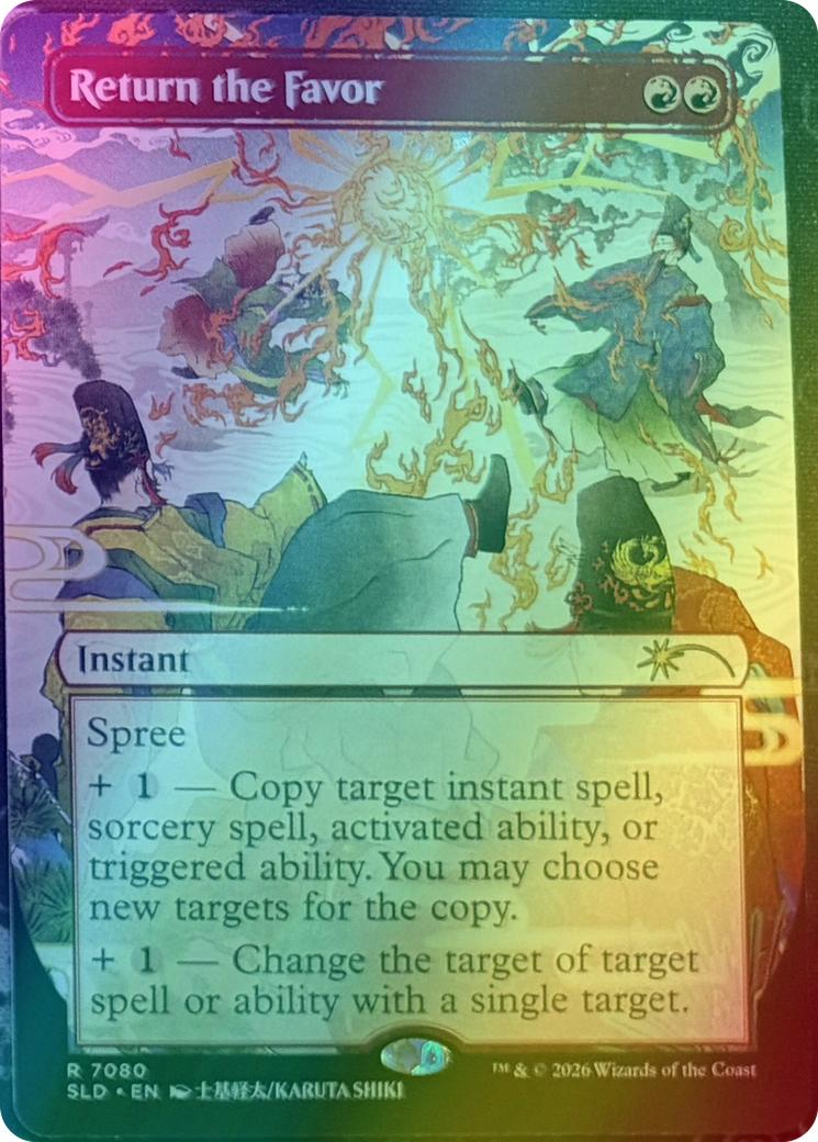 Return the Favor [7080] [Borderless] [Return to Mystical Archive] [Secret Lair Drop] [Foil]