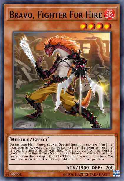 Bravo, Fighter Fur Hire - DASA-EN019 - Super Rare - 1st Edition