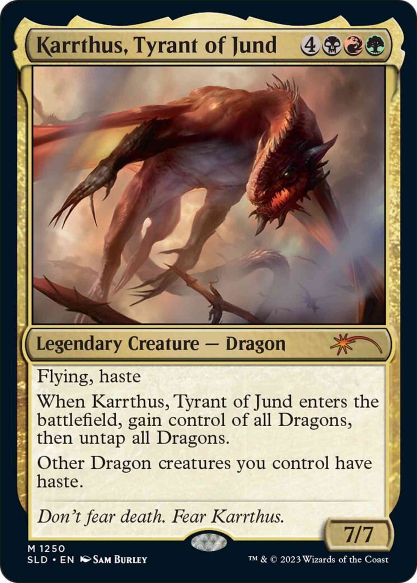 Karrthus, Tyrant of Jund [1250] [Sam Burley] [Secret Lair Drop] [Non-Foil]